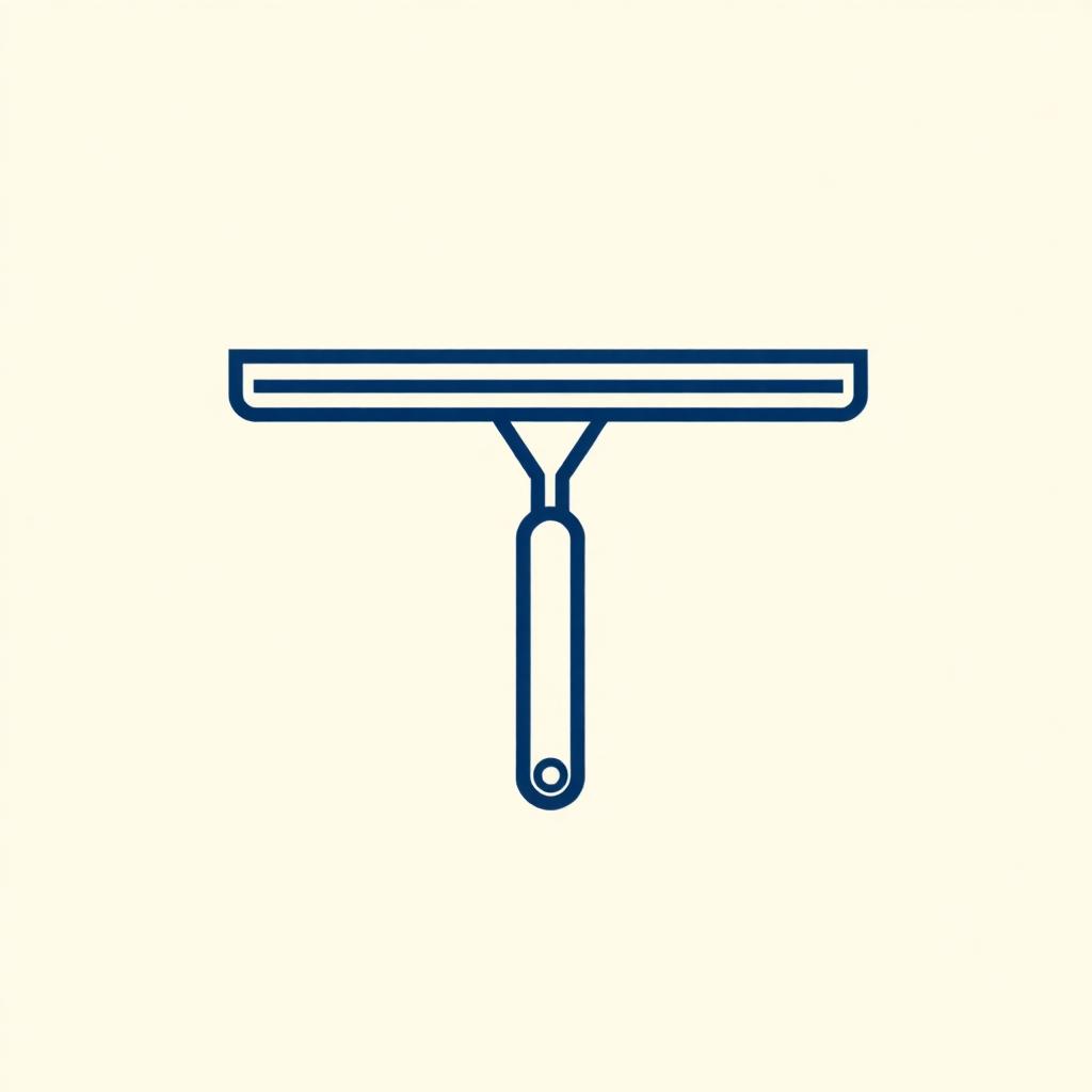 Professional cleaning the exterior of a large home window with a squeegee